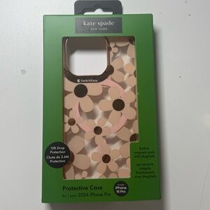 kate spade Neutral Beige and Pink Floral iPhone Case